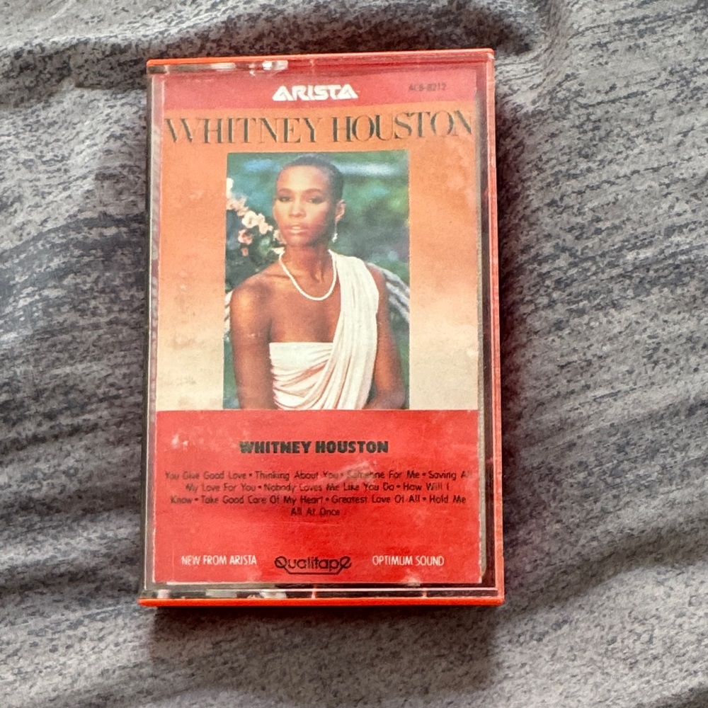 Vintage Whitney Houston, cassette tape.